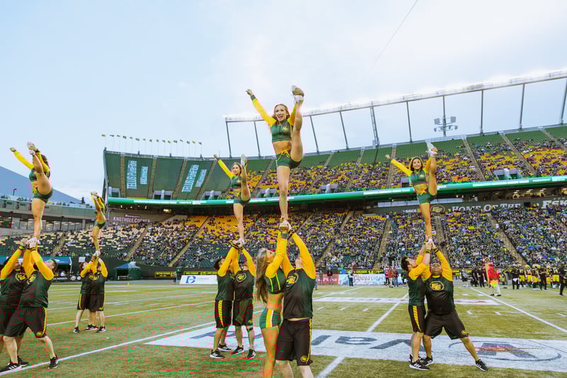 Team Spotlight Edmonton Eskimos Cheer Team is "The Pride of the CFL"